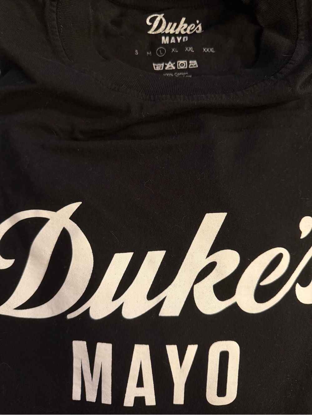 Black Duke’s Mayo tee, L/XL